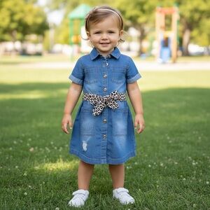 003 DRSS: Chillipop denim dress size 4T